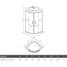 Душевая кабина ERLIT 57 серия ER570917-C2-RUS тонированное стекло