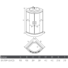 Душевая кабина ERLIT 57 ER570917-C24-RUS тонированное стекло