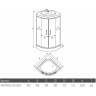 Душевая кабина ERLIT 57 ER570926-C24-RUS тонированное стекло