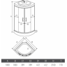 Душевая кабина ERLIT 57 ER571017-C24-RUS тонированное стекло