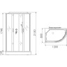 Душевая кабина ERLIT ER3512PL-C4-RUS левый угол