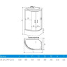 Душевая кабина ERLIT ER3512TPR-C4-RUS правый угол