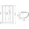 Душевая кабина ERLIT ER3512PL-C3-RUS левый угол